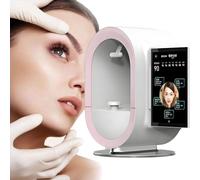 Skin Analysis Machine Professional Facial - AI Imaging, High-Definition Facial Diagnostic Tool for Salons & Spas, Personalized Skin Insights, Multilingual Support,Pink