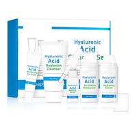 Skin Care Set Hyaluronic Acid Women Beauty Gift Sets with Cleanser, Serum, Eye Cream and Face Cream - Skin Care Travel Kit for Women Teen Girls Mom Daughter Birthday