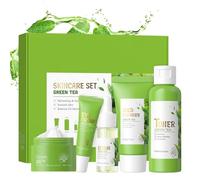 Skin Care Set, Skincare Set Gift Set for Teenage Girls, Green Tea Face Care Set - Oil Control, Moisturising, Pores Reducing, Reduces Fine Lines, Gift Set for Women