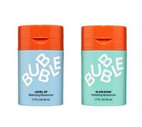 Skin Care Slam Dunk Hydrating Moisturiser + Level Up Skincare Set 2pcs Hydrating Face Moisturizing Cream for Normal to Dry Skin for Radiant Complexion | Vitamin E & Aloe Vera Juice | Bub~ble | 2X 50ml