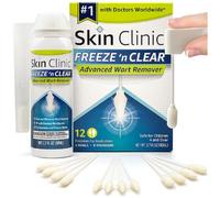 Skin Clinic FREEZE 'n CLEAR™ Advanced Wart Remover, Tough on Warts, Gentle on Skin, (12 Precision Applicators)