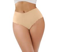 Skin-Coloured Underwear Women's Underpants Women's Seamless Thong Wide Waistband Low Waist Briefs Comfortable Hipsters Panty Skiny Breathable Panties Invisible Thong Plain Briefs Lingerie