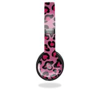 Skin Compatible with Beats Solo 4 - Pink Leopard - Premium 3M Vinyl Protective Wrap Decal Cover - Easy to Apply | Crafted in The USA by MightySkins