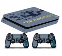Skin Compatible with Ps4 SLIM - Limited Edition DECAL sticker Slim BUNDLE (Uncharted Bundle)
