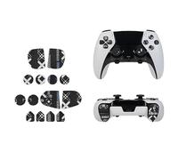 Skin Compatible with PS5 Controller DualSense Edge Button, Sticker Wrap for Game Controller, Black White, Skin for Button