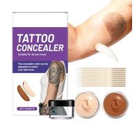 Skin Concealment Makeup - Tone Waterproof Corrector, Mark Blemish Cover Cream with Transfer Resistance, Complexion Camouflage Solution with Natural Finish, Body Makeup Formula