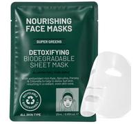 Skin Detoxifying Sheet Mask 8Pcs, Super Green Fresh botanical Face Mask, Deep Cleansing and Refreshing Face Sheets, Australian Beauty Care for All Skin Type (1 Pack of 8 Sheets)