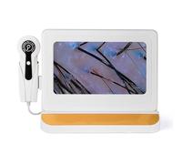 Skin Diagnosis Hair Analyzer, 11 Inch HD Screen Scalp Analysis Machine, Digital Hair Follicle Scalp Detector with 50x/200x DualHeads for Home Salon Use, No APP Needed