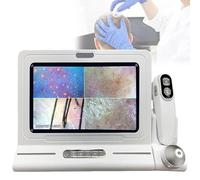 Skin Diagnosis Hair Analyzer Machine Diagnostic 11 Inches with HD LCD Screen Digital 50X 200X Moisture Tester, Microscope Care Tool