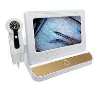 Skin Diagnosis Hair Analyzer Machine Diagnostic Scalp Analysis Follicle LCD Screen Digital Scanner System 50X 200X Moisture Tester for Home Salon Use