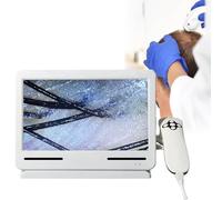 Skin Diagnosis Hair Analyzer Machine Double Probe Skin Scalp Detector, Four Spectrum/photo Storage/freeze Frame/four Frame Comparison, 11-inch Display HD Microscope Hair Analyzer (200X)