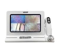 Skin Diagnostic Hair Analyzer,11 Inch HD Screen Scalp Analysis Machine, Digital Hair Follicle Scalp Detector 50X 200X Portable Rechargeable Hair Follicle Oil Moisture Magnifying