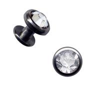 Skin-Diver Dermal Anchor Titanium Grade 23 Dermal Anchor Implant Micro Dermal Surface Piercing G 23 Titanium Grade 23 Rhinestone Zirconia Crystal (Attachment 3 mm, Clear (White, Transparent) ent))