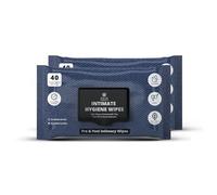Skin Elements Intimate Hygiene Wet Wipes | Unisex | pH balanced | Tea Tree Oil & Neem Extracts | 80 Intimate Hygiene Wipes | For Pre and Post Intimacy (80 count (Pack of 2))