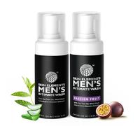 Skin Elements Men's Intimate Wash Combo | Tea Tree Oil (Classic)+Passion Fruit | Controls Unwanted Sweat & Bad Odor | Refreshes Intimate Area | 240 ml | Pack of 2