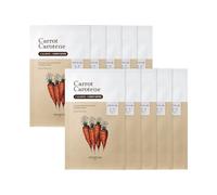 Skin Food since 1957 Carrot Carotene Mask 10Ea Set | Beta Carotene, Carrot Oil Extract, For All Skin Types, Moisturising and Soothing, For Sensitive Skin