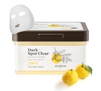 SKIN FOOD since 1957 Skinfood Yuja C Vita Daily Mask, 30Ea, Quick Spot Care, Skin Tone Daily Mask, Transparent Dark