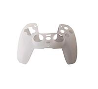 Skin for PS5 Controller Grips, Silicone Case Cover for Playstation 5 Anti-Slip Protector with 10pcs Thumb Joysticks Caps (Transparent)