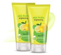Skin Fruits Lemon Brightening Face Wash - 150ml (Pack of 2) | With Vitamin C for Glowing Skin | Reduces Dark Spots | Removes Excess Oil & Dirt | For Normal to Oily Skin