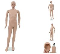 Skin Full Body Kids Mannequin with Metal Base, Skin Model BA-2s Height 140cm