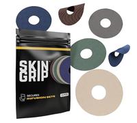 Skin Grip 20pcs Universal Adhesive Pads for CGM and Insulin Pumps with 0.9" Hole Cutout, Waterproof and Sweatproof for 10-14 Days