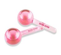 Skin Gym Ice Globe Beauty Balls, Pink Liquid Cryocicles, Cooling Face Roller for Smooth Skin & Enhanced Glow