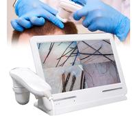 Skin Hair Analyser Analyzer Machine Analysis Device Diagnosis, Follicle Analysis Device, 10.1 Inch LCD Follicle for Dresser/Salon