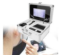 Skin Hair Analyzer - 7" HD Microscope, Rechargeable Digital Hair Analyser Machine with 50X/200X Lens, Scalp HairFollicle Oil Magnifying Diagnosis Tester
