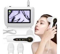 Skin Hair Analyzer Hair Analyze, Scalp Analysis Machine, 5 Inch LCD Screen Rechargeable Digital Scanner for & Hair Analysis, 50x/200x DualHeads, Digital Health Detection Use for Ho