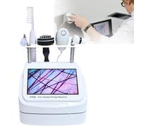 Skin Hair Analyzer, Hair Follicle Detector Oil Moisture, 200x Skin Magnifier 10inch Hd LCD Screen, Digital Skin Health Detection for Home Salon