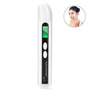 Skin Hydration & Oil Analyzer with Digital LCD Display - Portable Tester for Face, Body Care Routine (White)