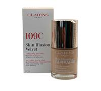 Skin Illusion Velvet Clarins Foundation Natural Hydrating Mattifying 30ml #109C Wheat