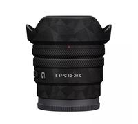 Skin Lens Camera Skin Wrap Vinly Protecticve Sticker for Sony E PZ 10-20mm F4 G Photography Accessories E 4/PZ 10-20 G 4(Triangle Black)