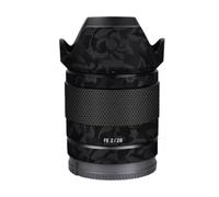Skin Lens Camera Skin Wrap Vinyl Protective Sticker Accessories for Sony FE 28mm F2 28 F 2(Shadow Camo Black)