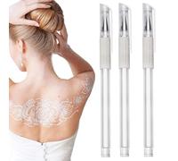 Skin Marker Pen | 3x Precision Brow Design Pen & Brow Mapping String Set | Professional Skin Marker Pens, White Ink And Clear Lines, For Professional BrowStyling And Eyebrow Practice