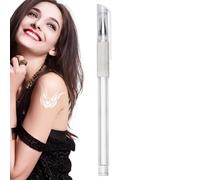 Skin Marking Pencil - Portable Scribe Pen - White Marker Pen, Skin Marking Pen, Drawing Pen, Washable Scribe Pen for Arms, Skin, Eyebrow