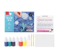 Skin paint for kids 6-12 years old boy girl art project water marble painting 6/12% painting aesthetic room decoration