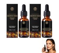 Skin Protect Serum for Black Women, Skin Protector Anti-Aging Face Serum for Eliminates Dark Circles, Fills Wrinkles & Fine Lines, Hydrate & Brighten Skin for Melanin-Rich Skin (Anti-aging-2PC)