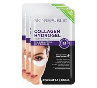 Skin Republic Collagen Eye Patches for Younger Looking Eyes | Helps with Fine Lines and Wrinkles | Reduces Dark Circles & Undereye Bags | Made in Korea| Pack of 9 Pairs