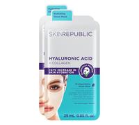 Skin Republic Hyaluronic Acid + Collagen Mask | 48H Hydration | Pack of 2