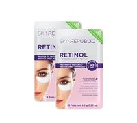 Skin Republic Retinol Under-Eye Patches | Brightens Dark Circles -6 Pairs, 2-Pack