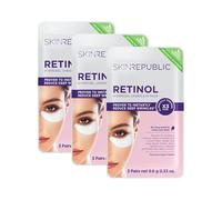 Skin Republic Retinol Under-Eye Patches | Brightens Dark Circles -9 Pairs, 3-Pack