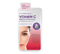 Skin Republic Vitamin C Brightening Sheet Face Mask | Helps brighten and even skin tone | For a Radiant Complexion (Pack of 1)