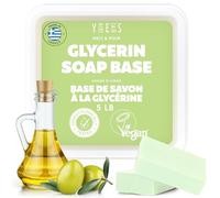 Skin Said Yes Glycerin Soap Base - 5 Lb Melt and Pour Soap Base, Organic Soap Making Supplies, Vegan Clear Soap, Dermatologically Tested, Glicerina Para Hacer Jabones with Soap Recipe Book