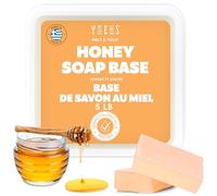 Skin Said Yes - Honey Soap 5 Pound, SLS/SLES-Free, Palm Oil Free, Organic Soap Base, Honey Soap for Melting and Pouring