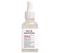 SKIN SAPIENS BALANCE Facial serum with prebiotics and hyaluronic acid to balance face microbiome, natural Ecocert Cosmos, for men and women, Cruelty Free and Vegan Skincare for sensitive skin, 30 ml.