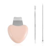 Skin Scrubber Face Spatula, Blackhead Remover Scraper Pimple Scraper Shovel Pore Cleaner Blackhead Eliminator Tools Acne Whitehead Comedones Extractor Included for Women Men