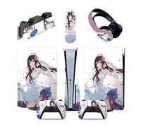 Skin Sticker Compatible 94743 For PS5 Console Disc Edition & Digital Edition Sticker Vinyl Decal Cover For Ps5 Controller & Charging Station & Headset & Media Remote Decal Cover Wrap(Digital Edition)