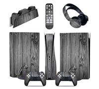Skin Sticker Compatible For PS5 Console Disc Edition & Digital Edition Sticker Vinyl Decal Cover For Ps5 Controller & Charging Station & Headset & Media Remote 59544 Decal Cover Wrap(Digital Edition)