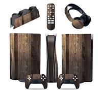 Skin Sticker Compatible For PS5 Console Disc Edition & Digital Edition Sticker Vinyl Decal Cover For Ps5 Controller & Charging Station & Headset & Media Remote 30053 Decal Cover Wrap(Digital Edition)